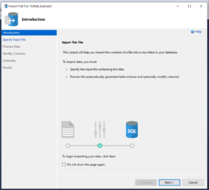 Excel To SQL Steps