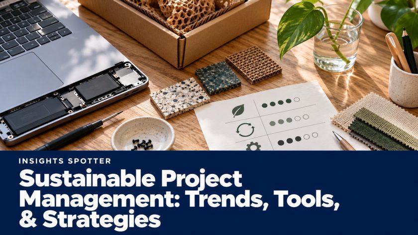 Sustainable Project Management: Trends, Tools, & Strategies. Reusable equipment and material samples being assessed for a sustainable project.